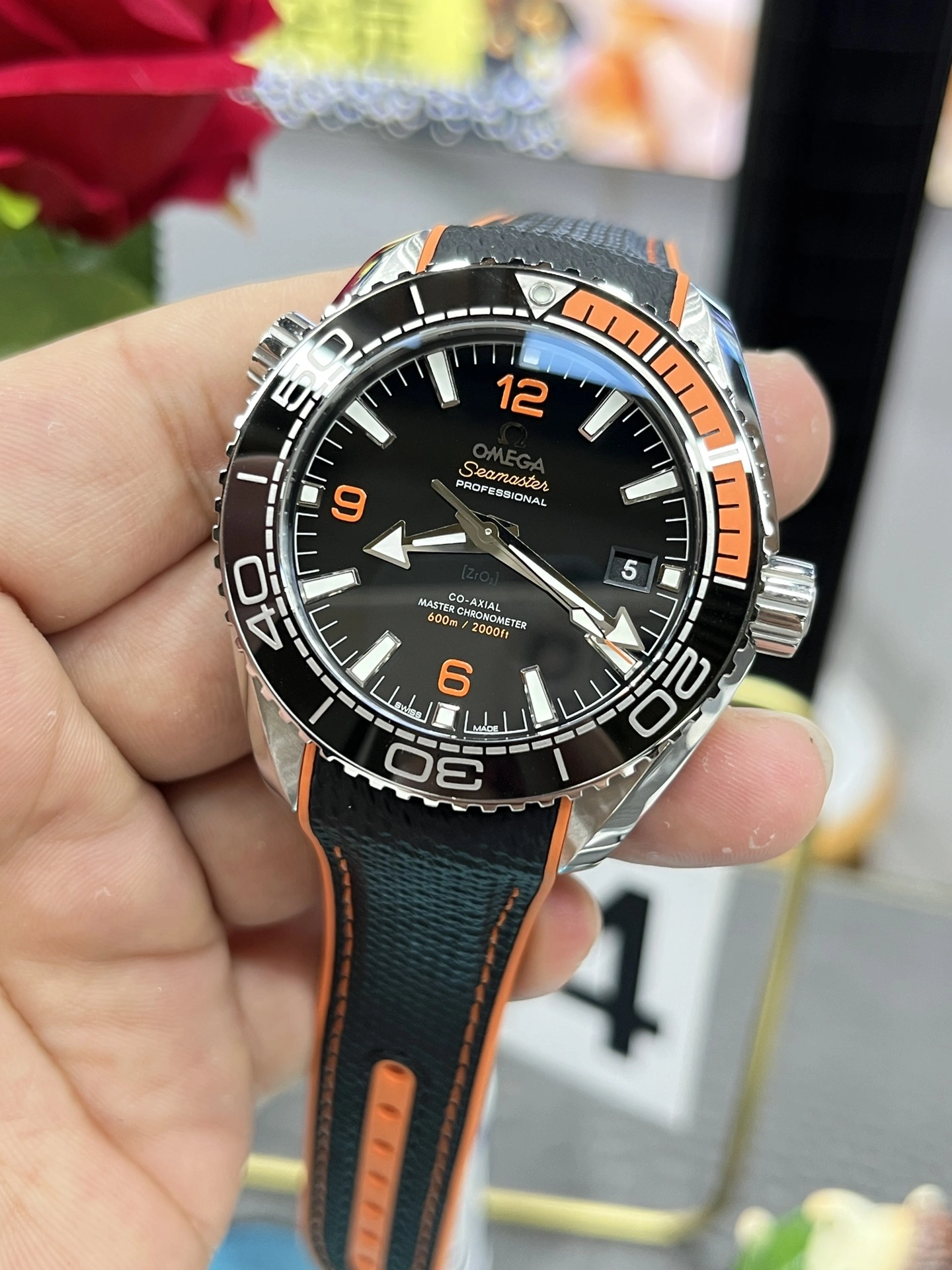 CBD Factory Omega Seamaster Planet Ocean 600M 43.5mm Black Orange Dial (215.32.44.21.01.001) 1:1 Super Clone – DD8900 Movement Chic 217